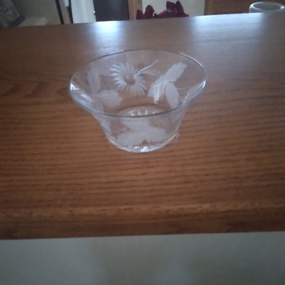Bowl, Vintage, Candy, Decorative, Etched - Picture 8 of 8